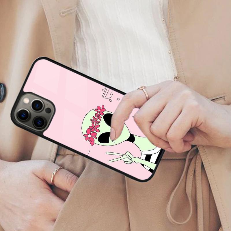 Cartoon Space Alien UFO Magnetic Phone Case For APPLE iPhone 17 Air 16 14 13 12 Pro Max 15 Plus Wireless Charge MagSafe Cover