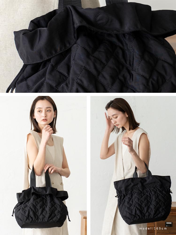 VITAFELICE Quilted 2-Way Tote Bag for Women (inb-10123z, Gray)