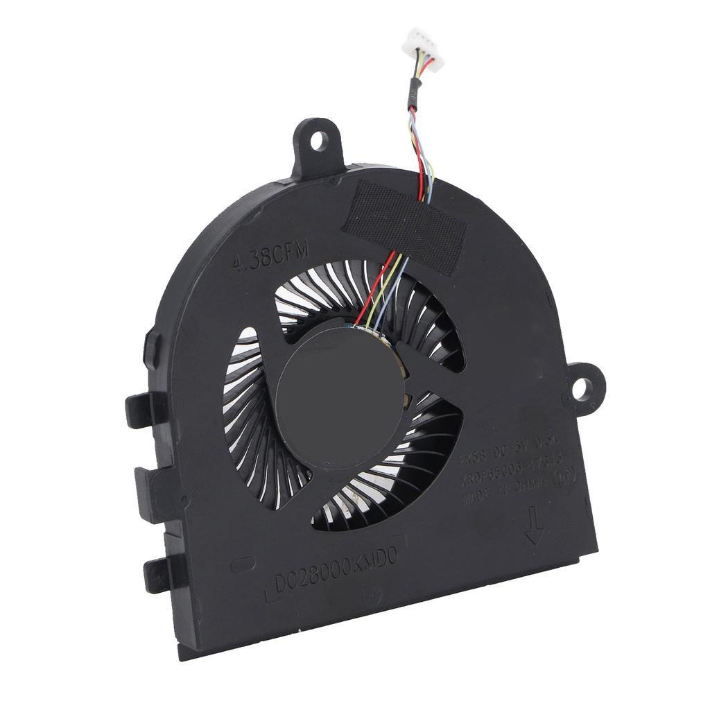 CPU Cooling Fan 4Pin Power DC 5V 0.5A Precise Size Easy Connection Laptop Cooling Fan for Inspiron