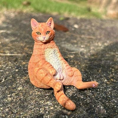 Exquisite PVC Simulation Cat Model Siamese Ragdoll Persian Cat Lifelike Realistic Pet Figurines Simulation Pet Car Decoration