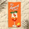 Wind A-AperoolS Orangee Art Towel Towel Soft Pool Gift For Travel Gym Shower Cool Camping Quick Dry Sports  Large Beach Towel