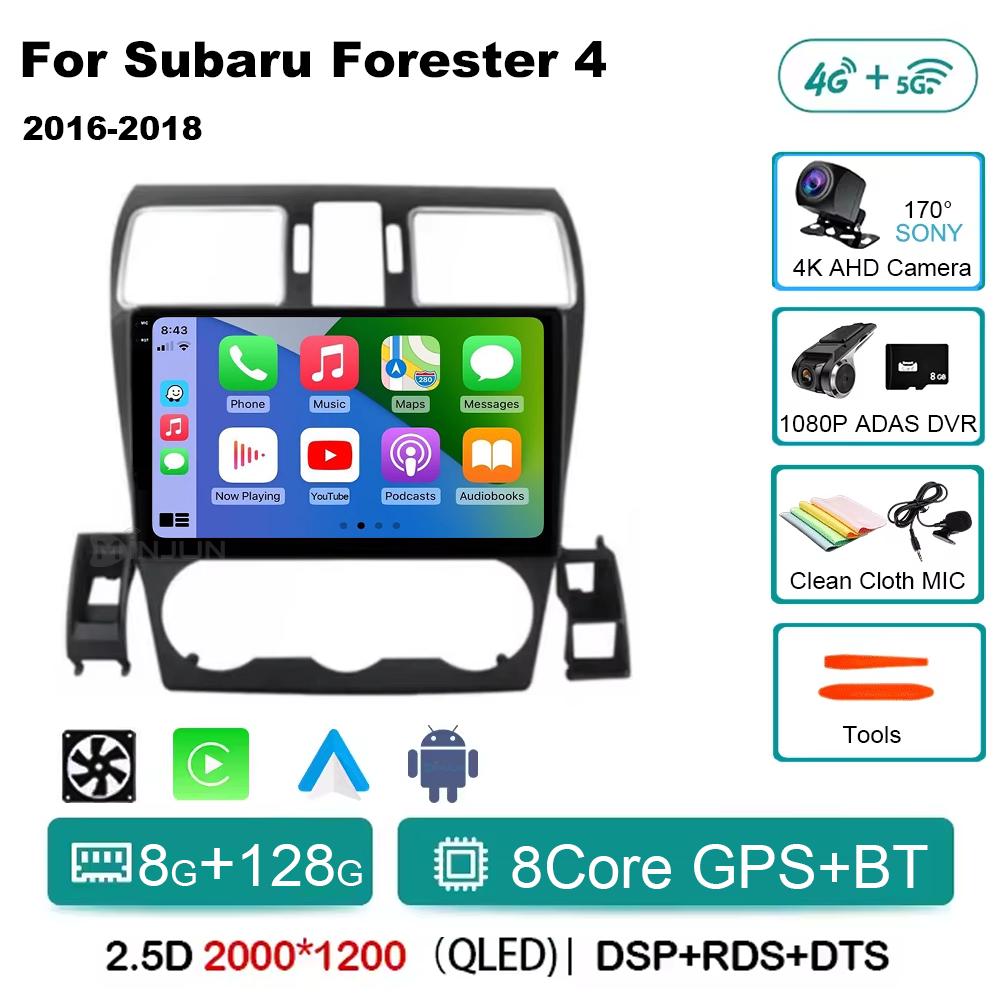 Android 14 Auto Qualcomm Car Radio for Subaru Forester 4 SJ WRX XV 2015 - 2018 Multimidia Player Navigation Head Unit Carplay