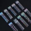 10 Stück/Box Nagel Holografische Transferfolie Aufkleber Gold Slider Wrap Klebepapier Sternen Nagelaufkleber DIY Dekorationsset