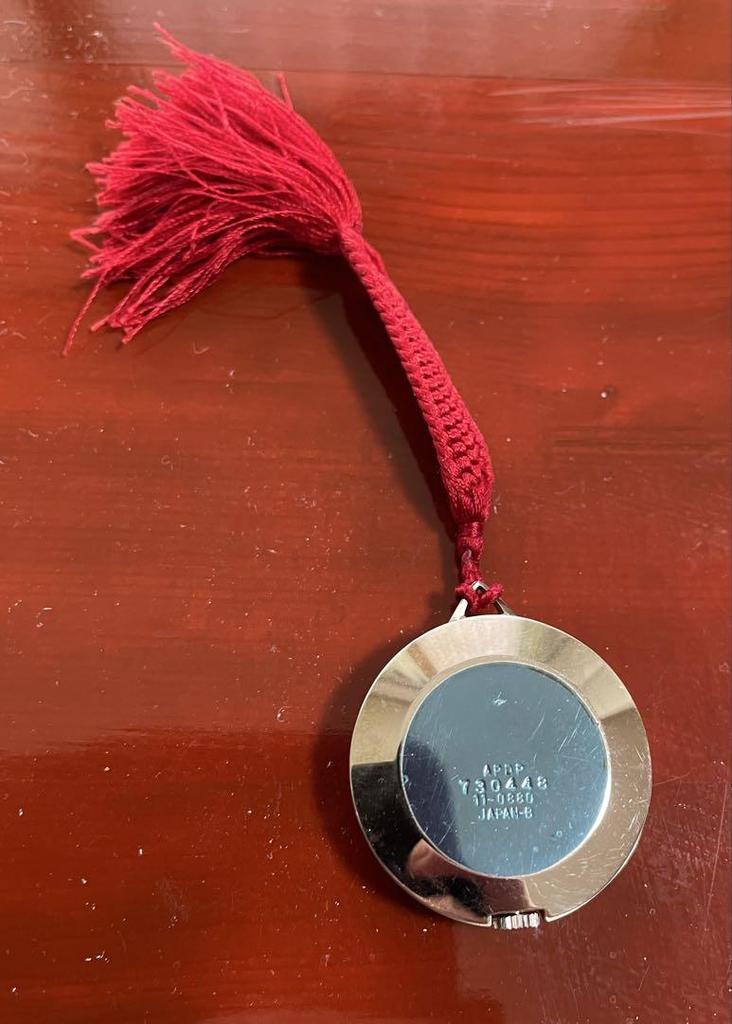 [USED] SEIKO Pocket Watch Silver/Red