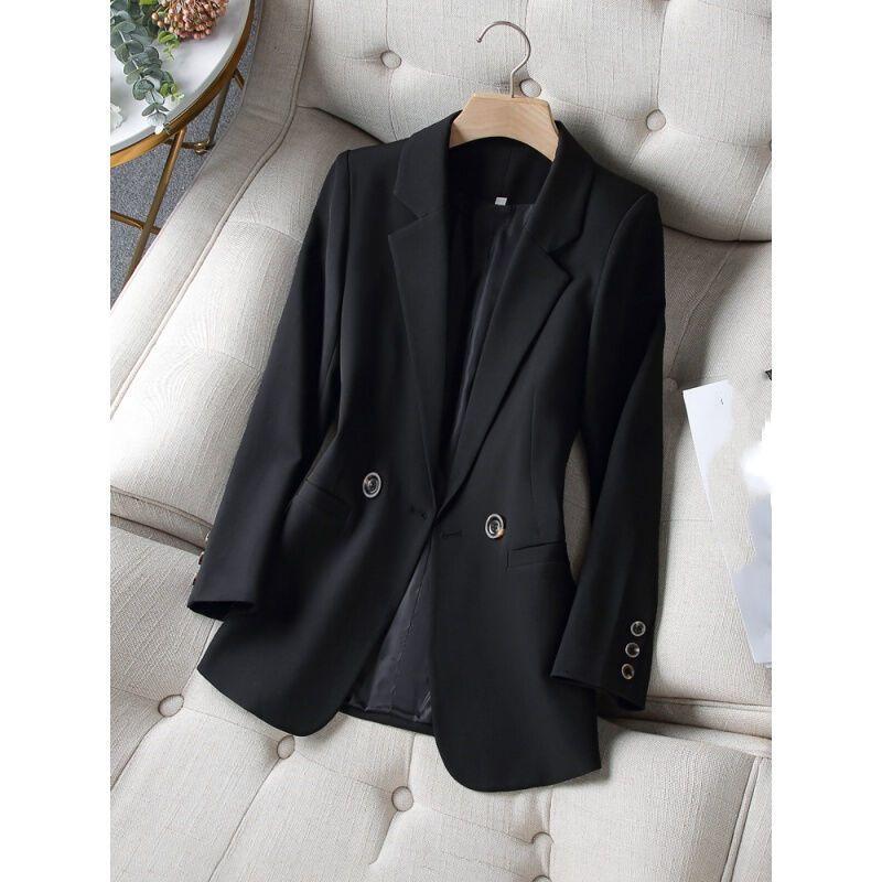 

Женская весенне-осенняя деловая легкая удобная куртка, офисная куртка, женская куртка с длинными рукавами, топы XS