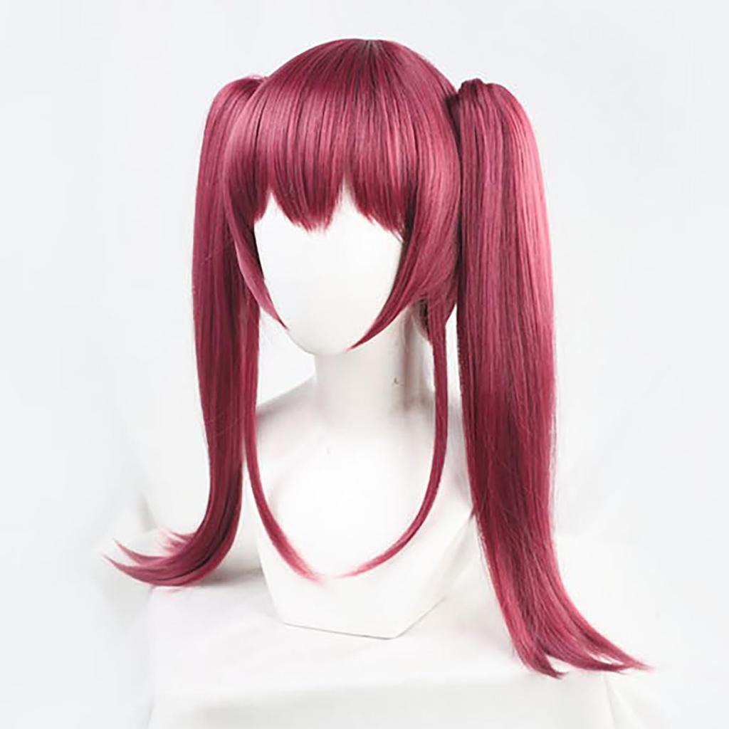 [Milky Time] VTuber Hololive Nijisanji Cosplay Halloween Wig (Houshou Marine, Twintails)