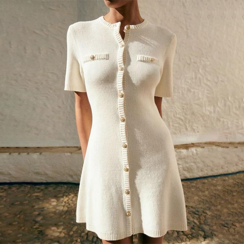 

Летнее трикотажное платье для женщин, уличная мода, короткие рукава, облегающие мини-платья, женская одежда для отпуска, модная одежда с высокой талией, сексуальное элегантное вечернее платье для вечеринок S белый