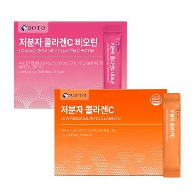 Low Molecular Collagen C 2g × 30 Sticks, Collagen C Biotin 2g × 30 Sticks (7 Options)