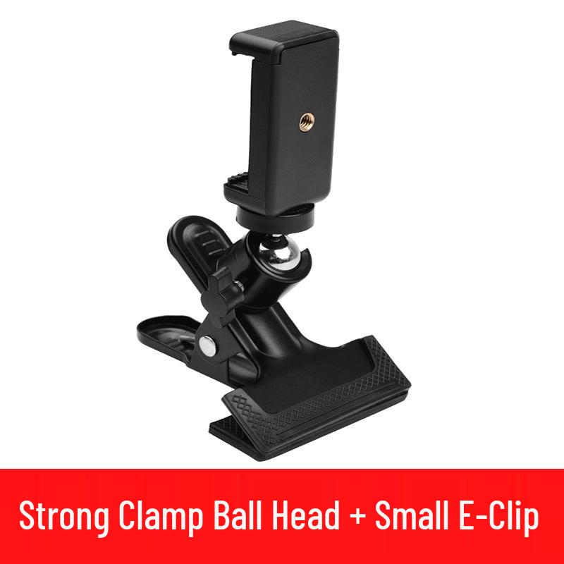 Universal Metal Desktop Stand for Mobile Live Streaming & Photography - Strong Clip, 1/4" Extension