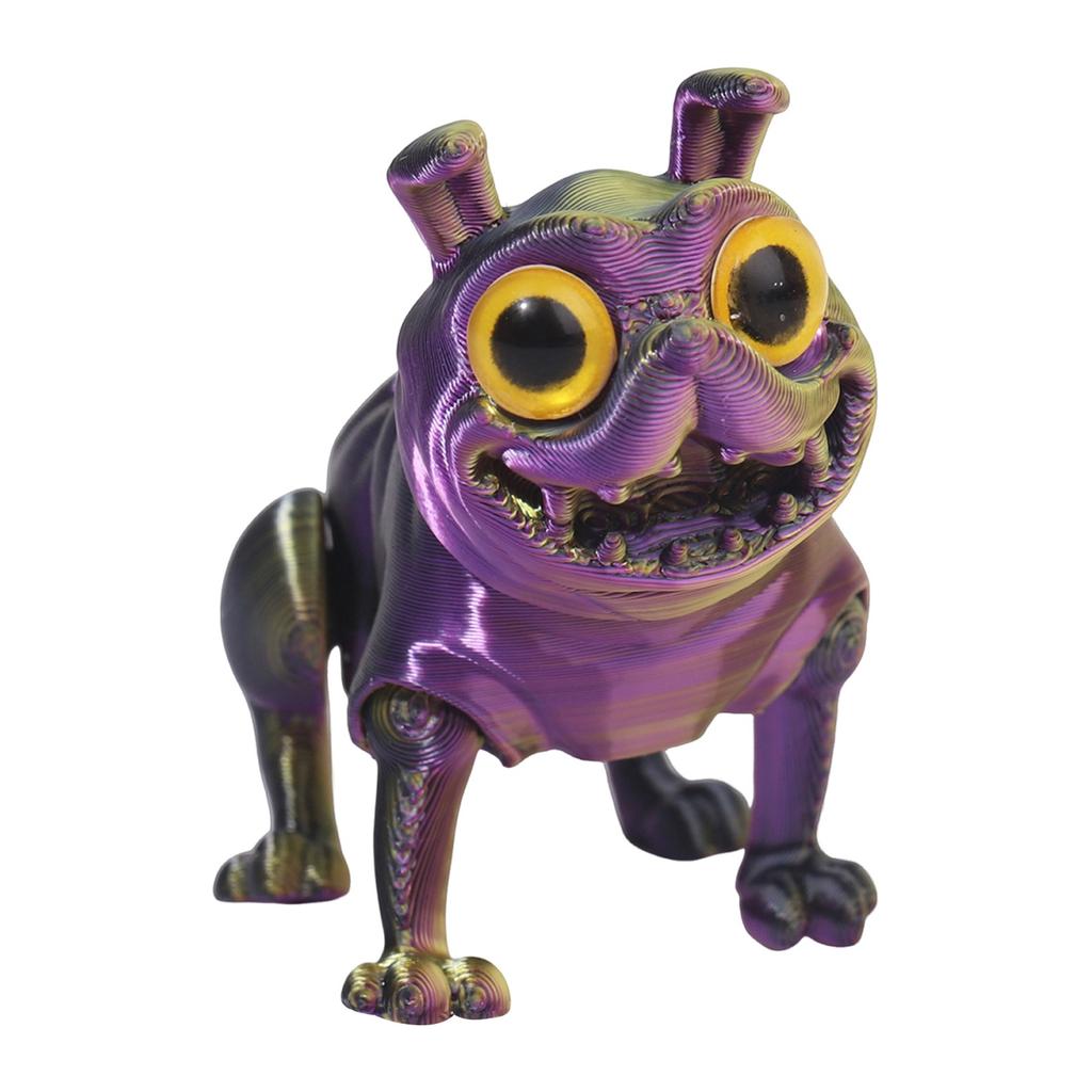 3D Printed Multi-color Puppy Crafts Ornaments Gifts Creative Hand-made Animal Joint Activity Model
