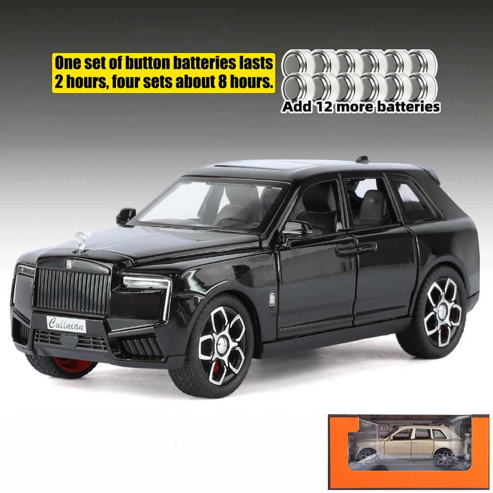 1:32 Rolls Royce Cullinan Luxury SUV Alloy High Simulation Car Model Diecast Display Present Sound And Light Pull Back Birthday