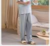Xuan Liang Cool Sleepwear Men's Summer Thin Ice Silk Short-sleeved Shorts Long Pants Three Piece Set Can Be Worn As Outerwear Home Clothes