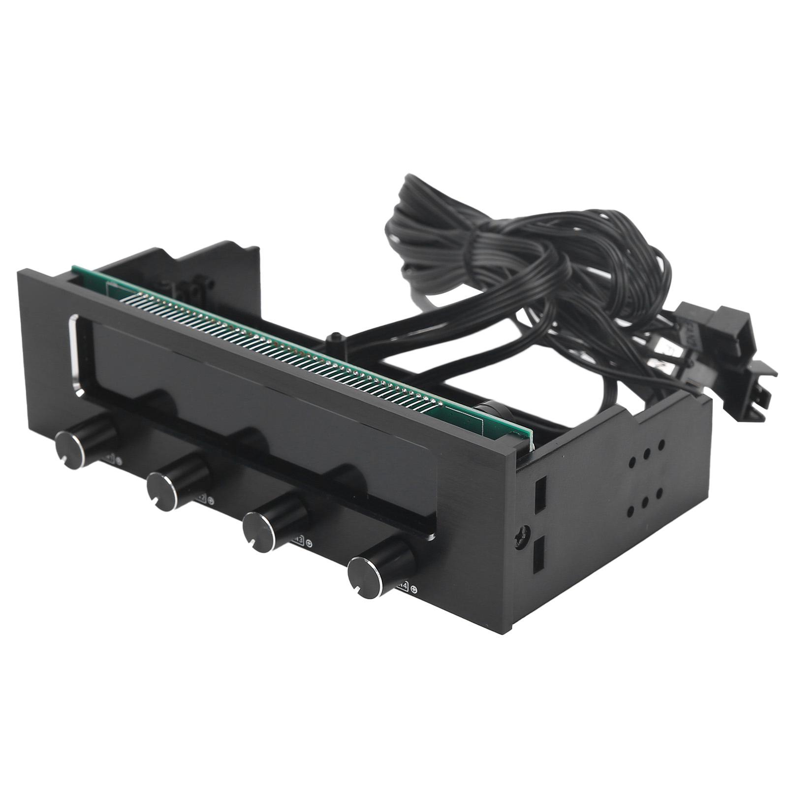 

STW‑6041 Fan Controller for Computer CPU Multifunctional 4 Channel Front Panel LCD Display