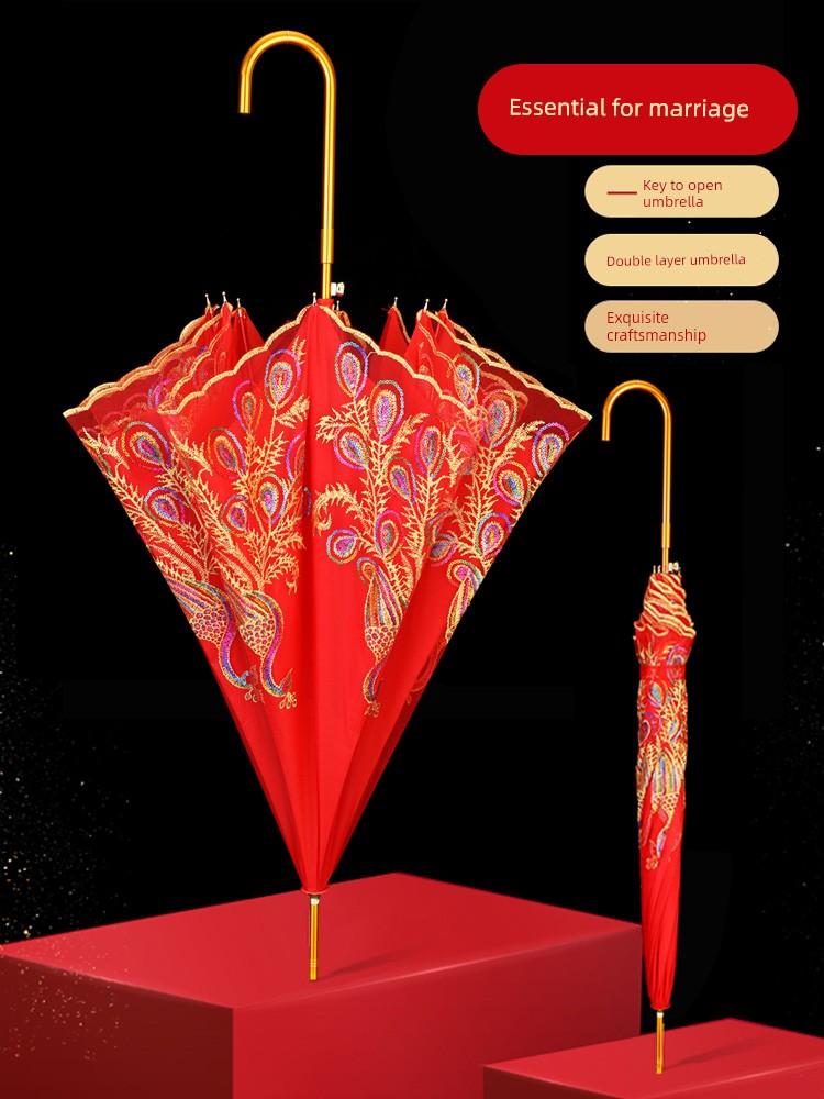 Wedding Red Umbrella, Bridal Umbrella, Red Wedding Umbrella, Traditional Chinese Wedding Umbrella, Red Umbrella for Wedding Celebrations, Red