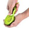 3 In 1 Avocado-Schneider Shea-Entkerner Butterfrucht-Schäler Schneider Fruchtfleisch-Separator Kunststoffmesser Küchengemüsewerkzeuge