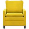 Yellow Sofa 76 X 81 X 87.5 Cm Velvet