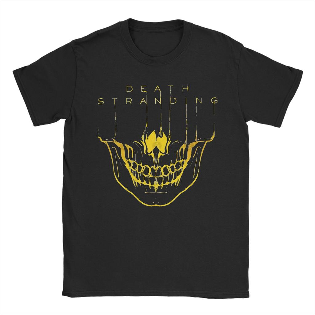 Death Stranding Gra Kojimy Koszulki Vintage Czysta Bawełna T-shirt Okrągły Dekolt Krótki Rękaw Koszulka Pomysł na Prezent Ubrania