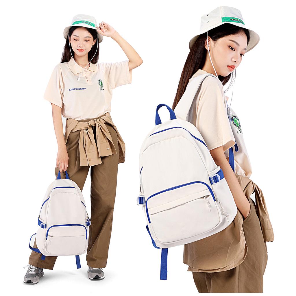 15.6'' Large Capacity Laptop Backpack for Women, Teen School Backpack for Girls Boys, Waterproof Travel Daily Bag Black Rucksack