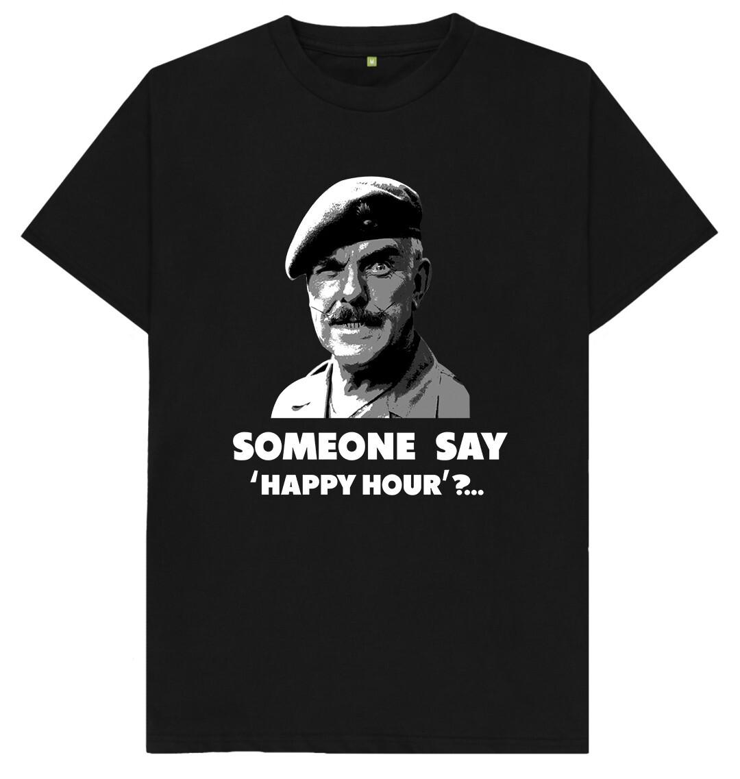 Someone Say Happy Hour? Windsor Davies It Aint Half Hot Mum T Shirt XXXL