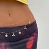 Ocean Vacation Wind Starfish Tail Waist Chain, Sexy Metal Chain Body Chain Waist Chain