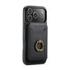 Phone Case For Iphone 17 Pro Max Air 17E 16E MagSafe Magnetic Leather Split Type Wallet Ring Card Holder Shockproof Back Cover
