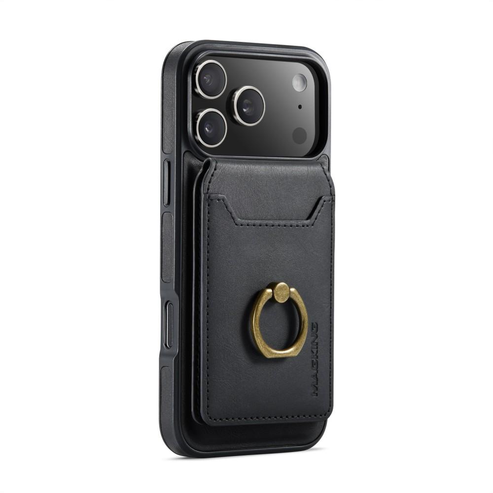 Phone Case For Iphone 17 Pro Max Air 17E 16E MagSafe Magnetic Leather Split Type Wallet Ring Card Holder Shockproof Back Cover