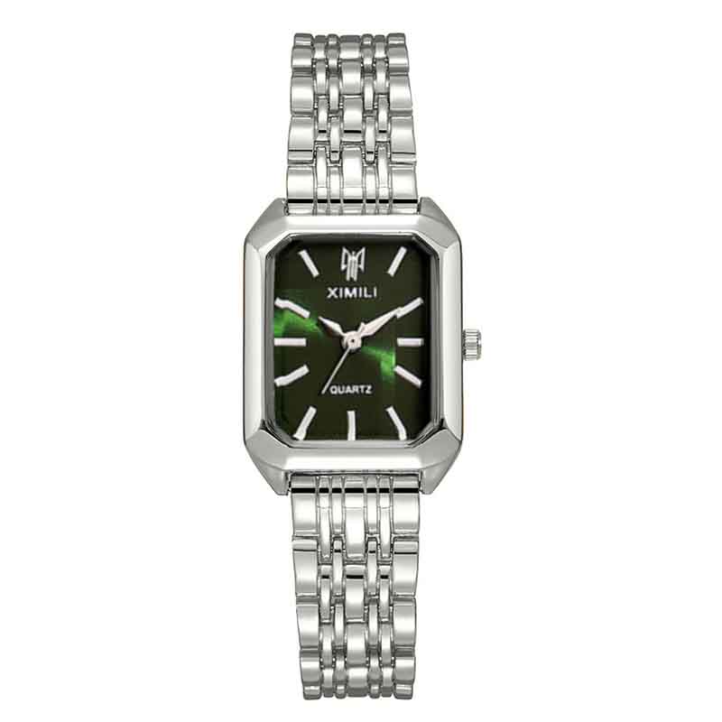 Stainless Steel Strap Watch Women Quartz Wristwatch Student Simple Square Quartz Watches