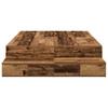 Storage Bed Frame Reclaimed Wood Look 120 cm Engineered Wood