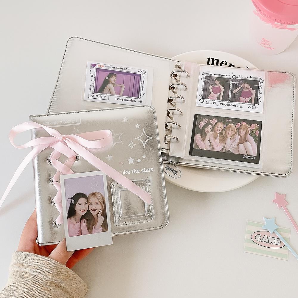 Balletcore Loose Leaf Photo Album Cover Bow Photocard Cover Soft A5/A7 Binder Notebook Cover  Study