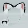 Girls Dog Animal Ears Furry Cosplay Headwear Handmade Halloween Hair Props