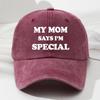 MY MOM Soft-Top Baseballkappe für Damen und Herren, Modische Outdoor-Hut, Lässige Hip-Hop-Kappe