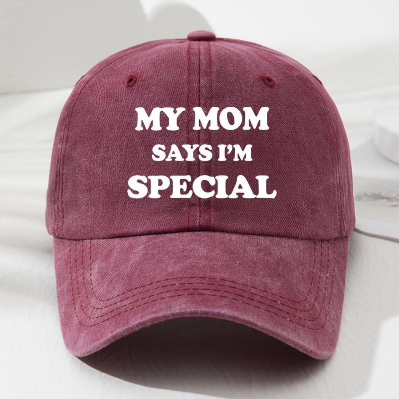 MY MOM Soft-Top Baseballkappe für Damen und Herren, Modische Outdoor-Hut, Lässige Hip-Hop-Kappe