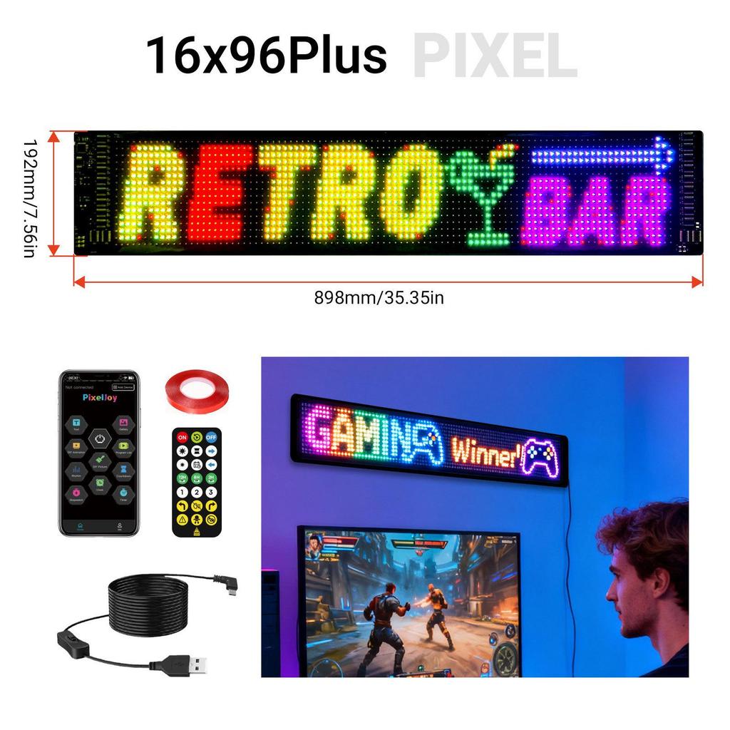 Smart LED Car Sticker: Full Color Flexible Display with Bluetooth Scrolling Subtitles for In-Car Advertising.