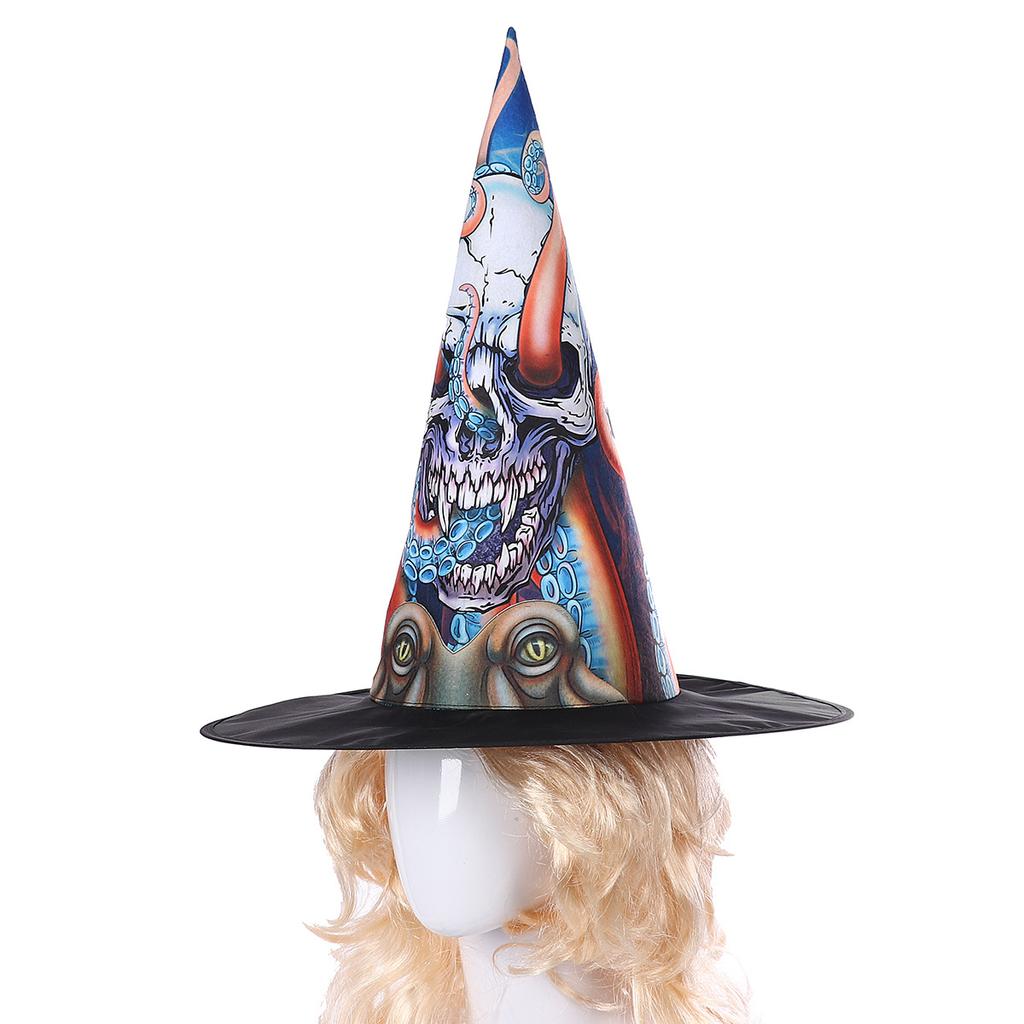 Halloween, Green Dragon Witch Hat, Octopus Witch Hat, Witch, Cosplay, Party Dress Up, Makeup Props