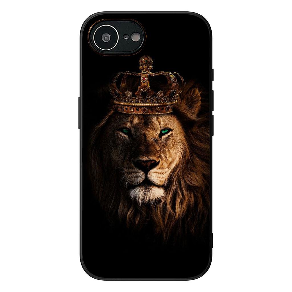 

Cover for Apple iPhone 16 15 14 Plus 13 12 Mini 17 Pro Max + ProMax 16E Air 16+ 15+ Coque Phone Case Lion Art iPhone 16 Plus