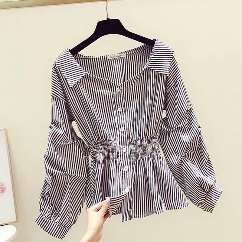 

Летние рубашки Lim Slim Temperament Design Shirt Woman Женская блузка Blusas Para Mujer Корейские обзоры Многие девушки Одежда S чёрный