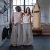 European and American High Street Hip Hop Rap Street Casual Pants Strap Sweatpants Loose Wide Leg Long Pants