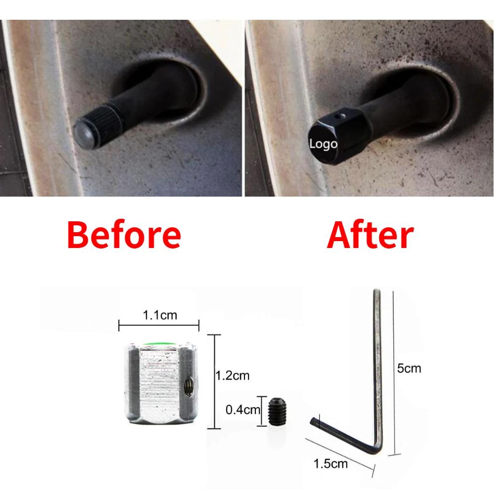 Anti-theft Car Tire Valve Stem Caps Cover Accessories for Cadillac Seville XT4 Deville CT4 SLR STS EXT CTS SRX Escalade CT5