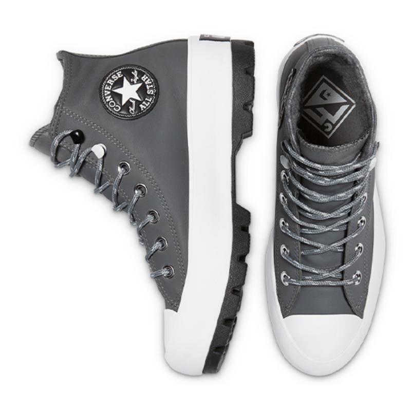 Converse Chuck Taylor All Star Lugged Comfortable Trend High Top Espadrilles Women's Grey