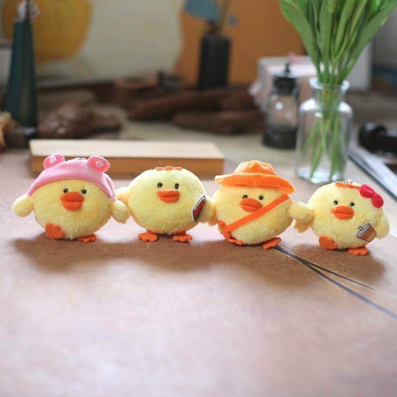 Chick Keychain Yellow Backpack Decor Pp Cotton Stuffed Doll Gift Kids For