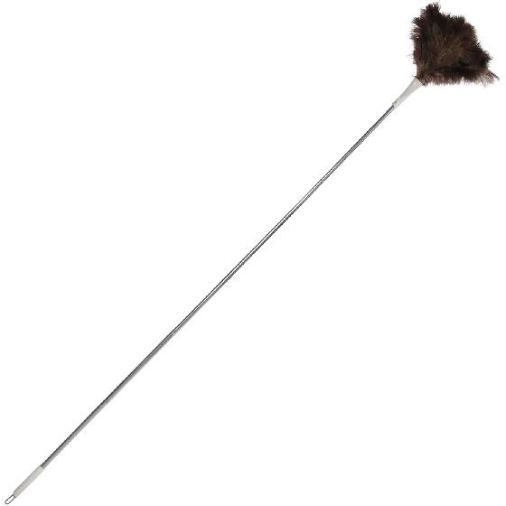Ostrich Feather Duster Pole up to 72 Inch,Extendable Feather Duster Used for Home Cleaning Ceilings Furniture Fans