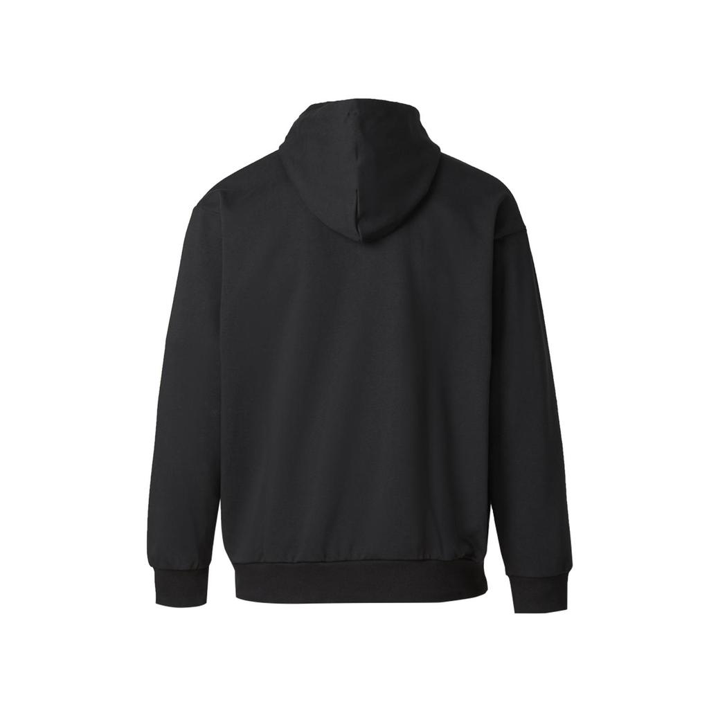 adidas Letter Logo Printed Hoodie, Unisex Soft Breathable Sports Casual Long Sleeve Hooded Sweatshirt Black JN4857