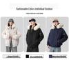 Unisex High-End Winter Trench Coat with Fur Collar, Casual Trendy Thickened Down Jacket