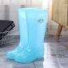 Fashion Rain Shoes Women's Tall Tube Without Mesh Rain Boots Non-slip Waterproof Shoes with Cotton Medium Tube Quick-drying Water Boots Rubber