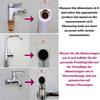 1~10Pcs 20/22/24mm  To 1/2" 3/4" Brass Faucet Aerator Adapter Connector Tap Fitting Connector  Male & Female  Fine/Coarse Tooth