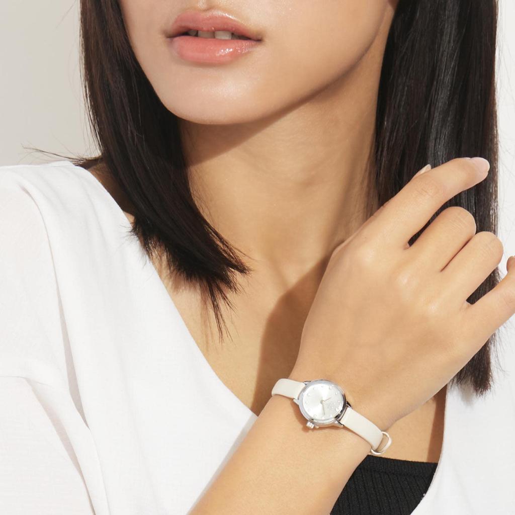 LARA Christie Monaco Kristalluhr in Elfenbeinweiß Damen (lw03-0001-w)