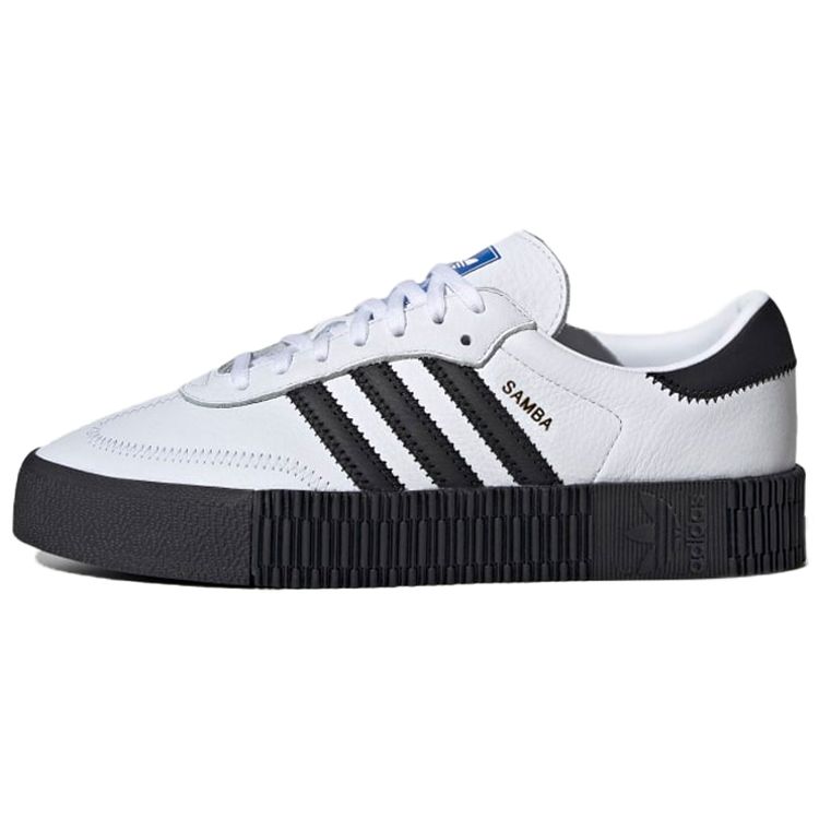 

Adidas Sambarose White Black Женские кроссовки Foot-White Core-Black Blue-Bird FV0767
