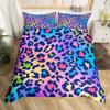 Colorful Geometric Duvet Cover Set Psychedelic Swirl Bedding Set Room Microfiber Abstract Quilt Cover for Kids Adults