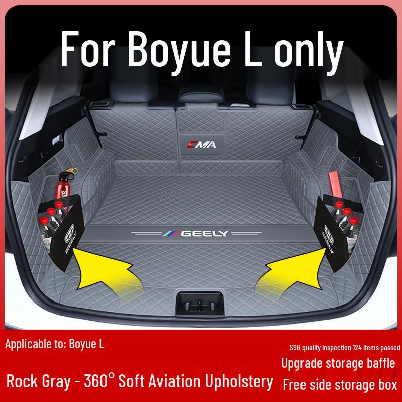 Geely Boyue L 2024 Trunk Mat - Full Coverage Tail Box Interior Decor Fán