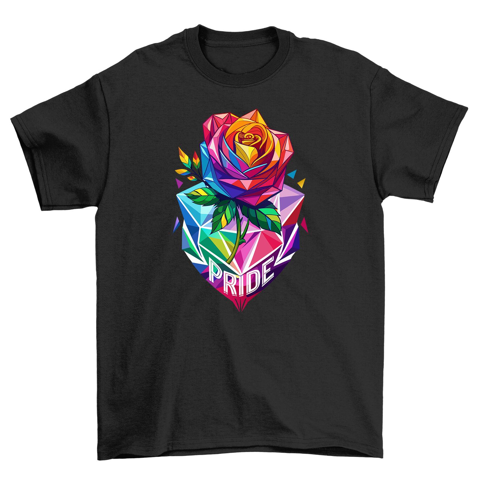 

Pride_89 Rose T-Shirt Mens Womens Tees Top - Funny and Floral! Unisex design perfect for channeling i S